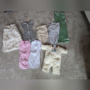 Swaddle Sampler! Variety of 7 swaddles and Magic Merlin